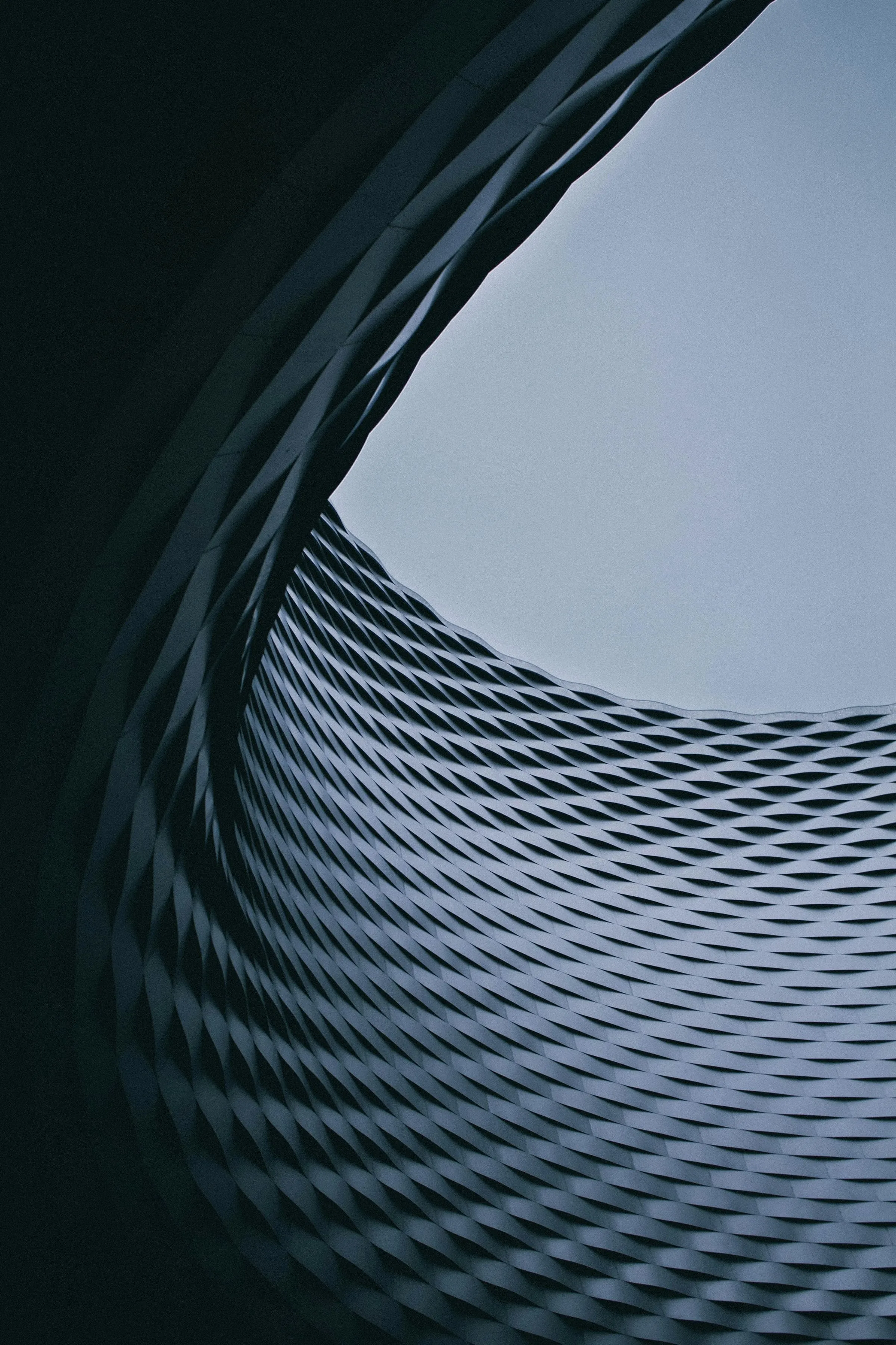 A tight field of parallel stripes reading as an acoustic surface