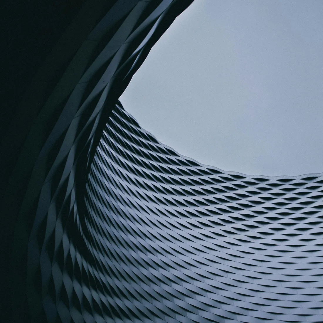 A tight field of parallel stripes reading as an acoustic surface